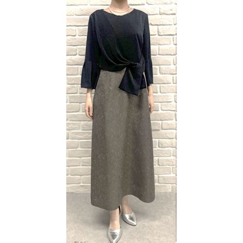 ホワイトジョーラ
Replete 異素材コンビワンピース