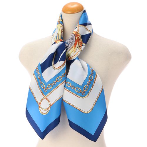 佳雅
イタリア製 マリンボーダー大判スカーフ 88×88cm