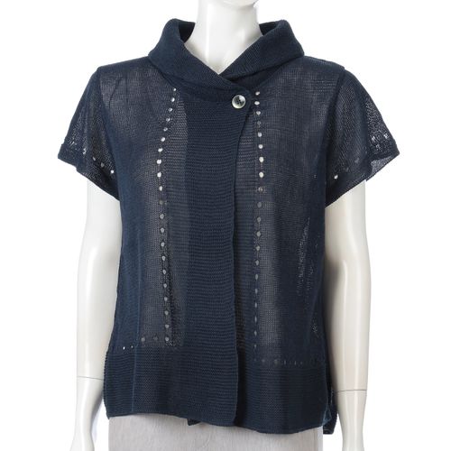 アイソトープ
和紙ポリへちま衿キャップベスト