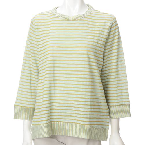 エコール
ボーダー七分袖Tシャツ