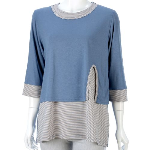 モンパリス
重ね着風ボーダー使いチュニック