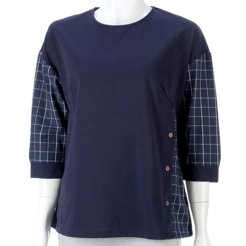 モンパリス
袖チェック柄チュニック