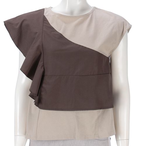 モンパリス
フリル切替フレンチプルオーバー