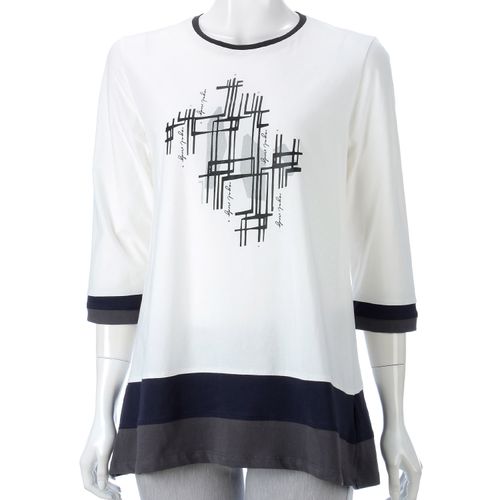 モンパリス
前身プリント裾配色チュニック