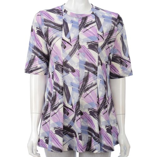 愛装
線柄プリントチュニック