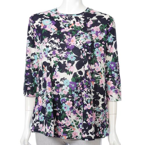 愛装
花柄プリントチュニック