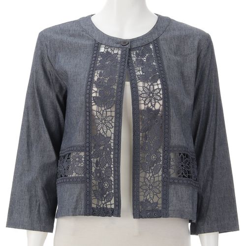 玉一商店
デニム調綿麻PUジャケット