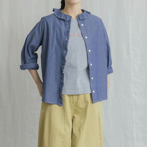 FRACS
VAMU フリルカラーブラウス