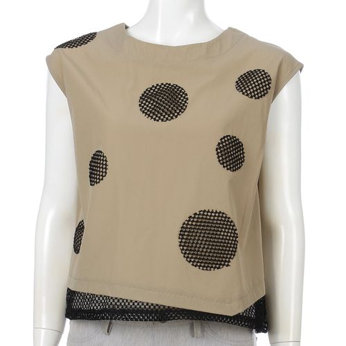 シシエス
メッシュ丸モチーフプルオーバー