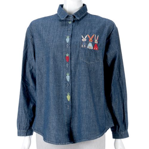 豊和コーポレーション
刺繍デニム長袖ブラウス