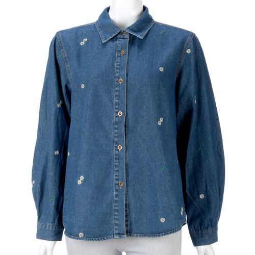 豊和コーポレーション
刺繍デニム長袖ブラウス