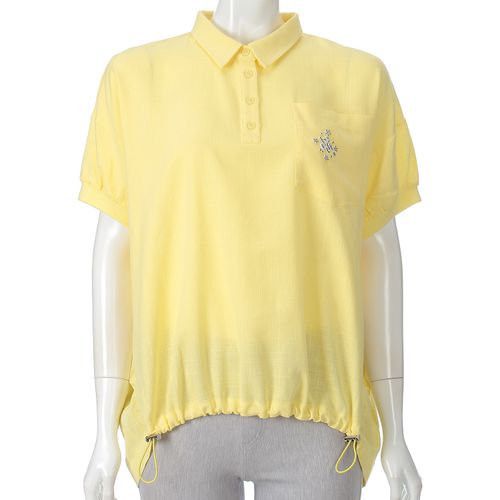 豊和コーポレーション
麻混襟付きデザインブラウス