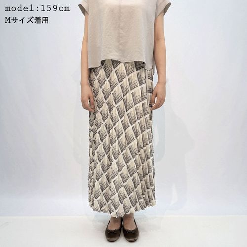 ジェーシーエス
ピーチチェックプリント アコーディオンスカート