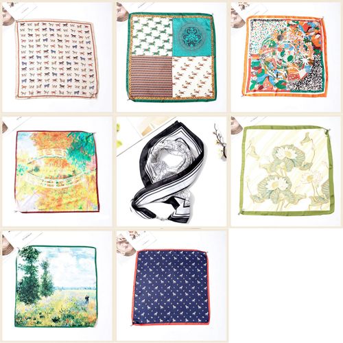 crois
マグネット付きスカーフ マルチプリント シルバー金具