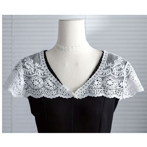 CJ･Kenwa International
レース付け襟 ホワイト／ブラックレース