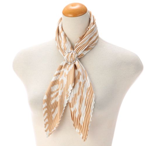 プレジール
スカーフリング付きプリーツスカーフ ゼブラ