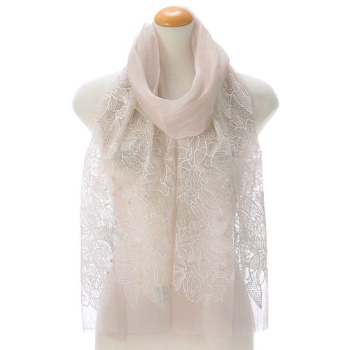 インディラ
インド製 シルク混刺繍ビーズストール