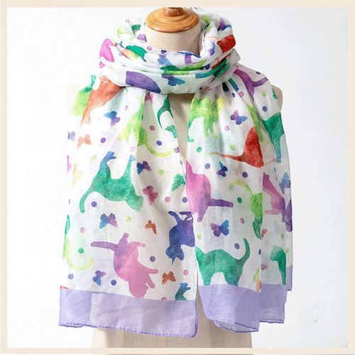 crois
大判ストール カラフルネコ