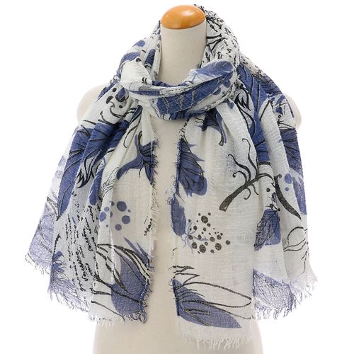 サード　コレクション
リーフ柄ガーゼタッチストール