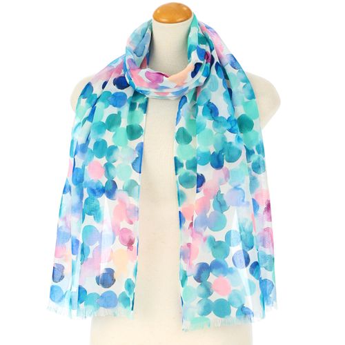 ソレイユ
コットン細UVストール メルトドット柄