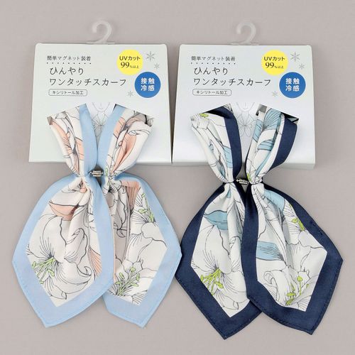 ソレイユ
ひんやりワンタッチスカーフ ラインリリー