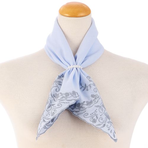 ソレイユ
リング付刺繍スカーフ エレガント