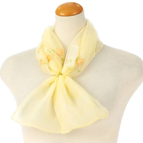 佳雅
シルク花柄ワンタッチスカーフ