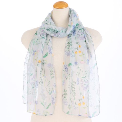 サード　コレクション
インド製 シルク混花柄プリントストール