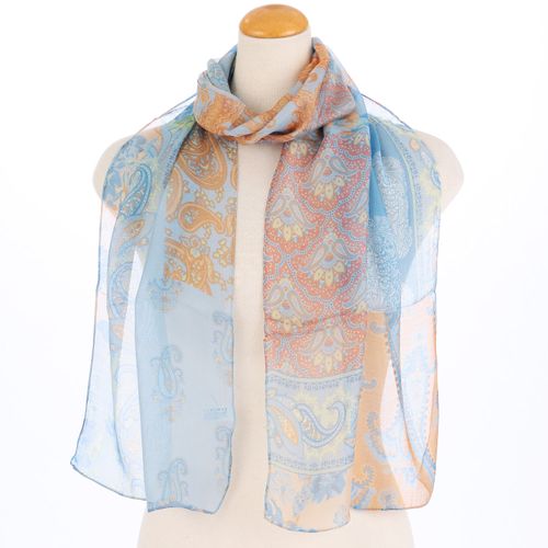 サード　コレクション
インド製 シルク混ペイズリープリントストール