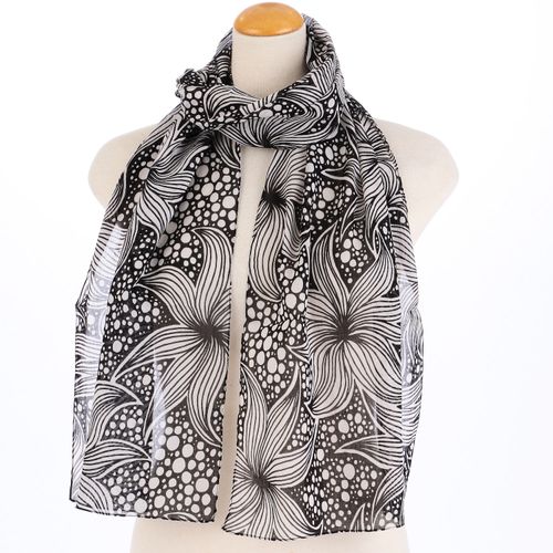 サード　コレクション
インド製 モノトーン柄プリントストール