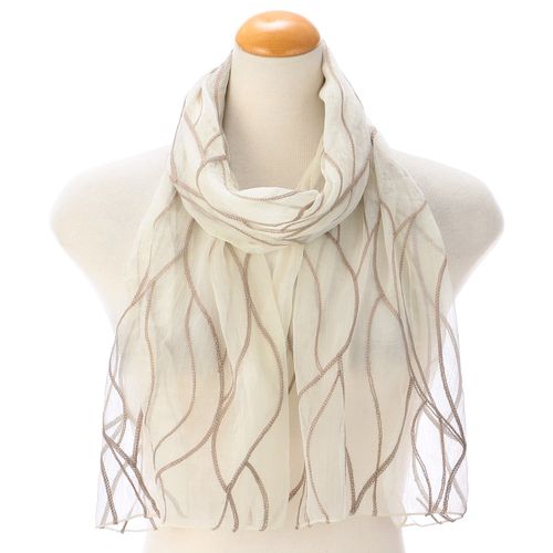 サード　コレクション
ライン刺繍ストール