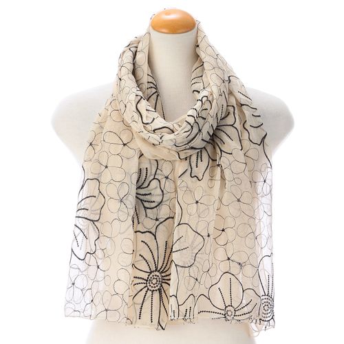 サード　コレクション
花柄刺繍ストール