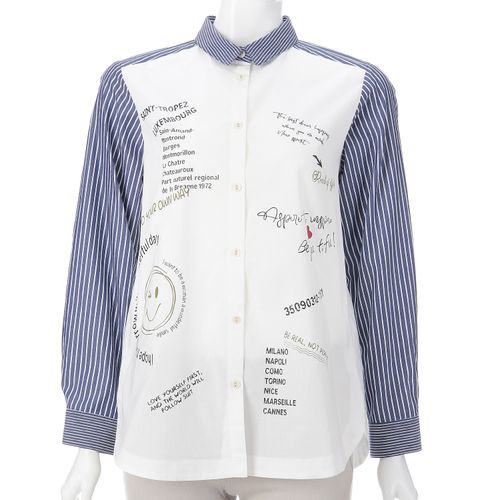 グランヂオ
M－station 前身頃プリントブラウス