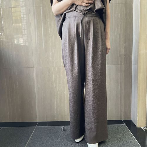 一珠
KOKIA 麻調ツイルワイドパンツ