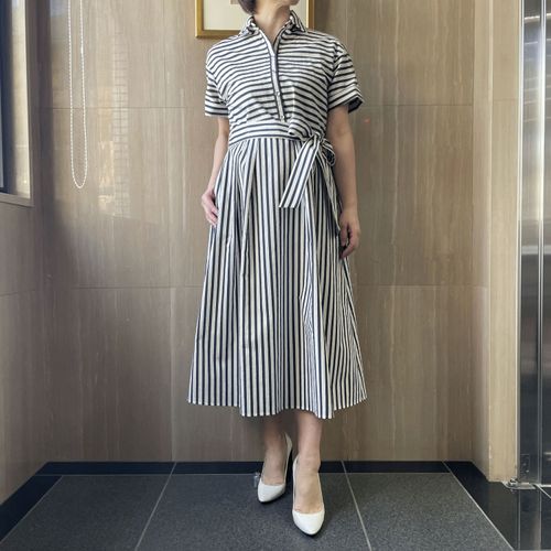 一珠
KOKIA ドビーボーダーシャツワンピース