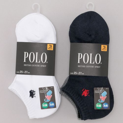 4550585539571







グンゼ
POLO（ポロ）スニーカー丈3Pソックス 紳士