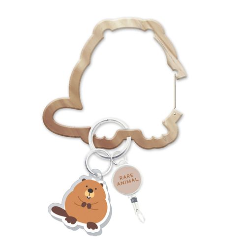 4550391096008



09600



クーリア
レアアニマル リール付きアクリルカラビナ ビーバー