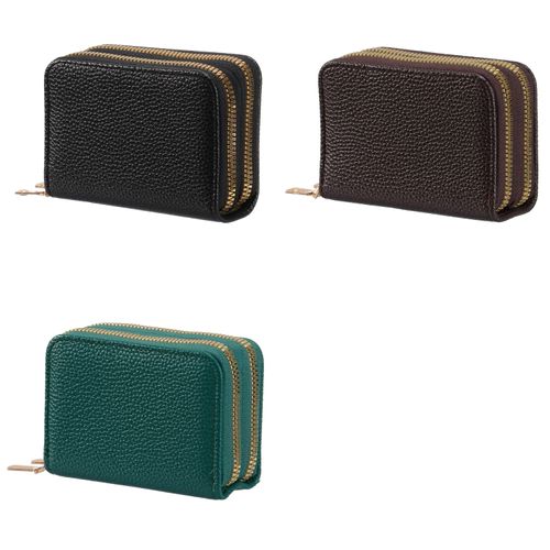 生駒クロス
ダブルファスナー式 無地カード入れ