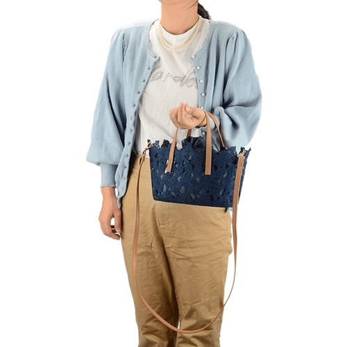 ラルジュ
花柄レースカゴ型バッグ