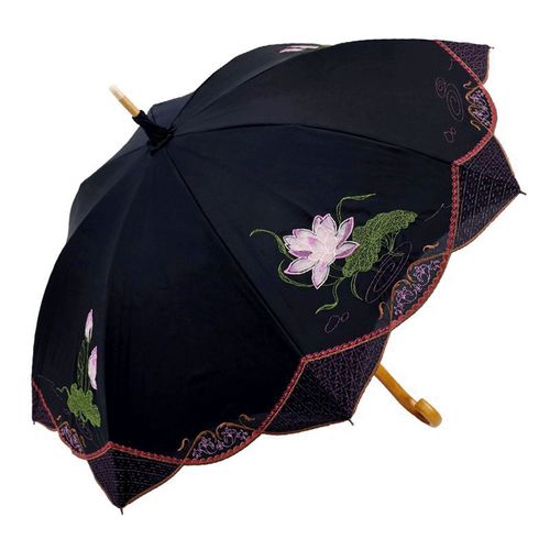 4562420000474







イデオ
完全遮光 （晴雨兼用）女優日傘 「蓮花オーガンジー刺繍かわず張り」