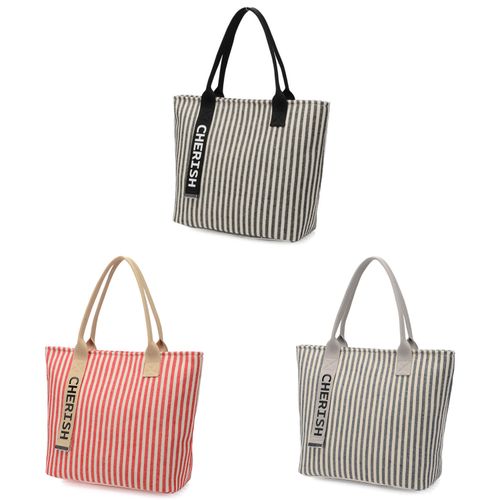 ラルジュ
ストライプ柄トートバッグ