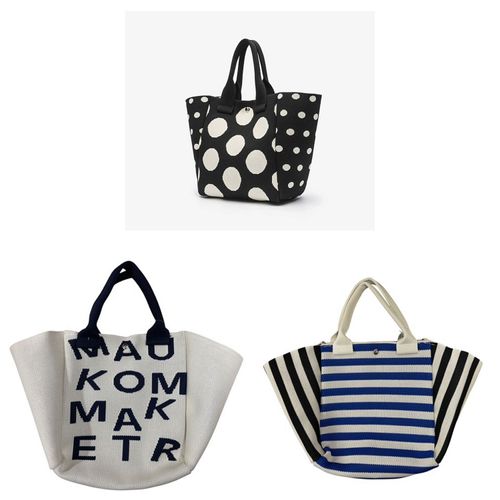 ジェノバ
柄物バケツ型ニットバッグ