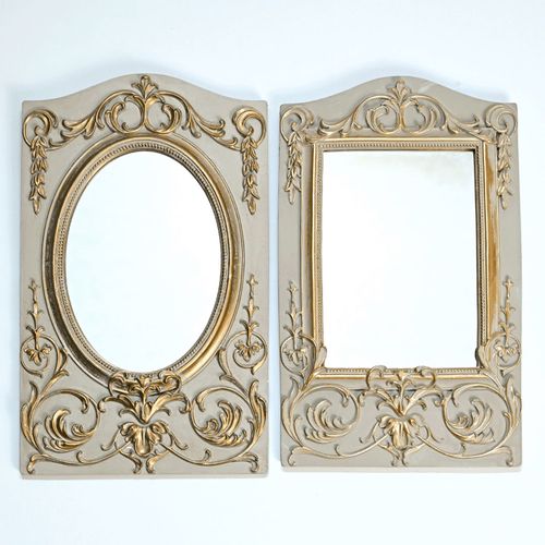 011560



ハルモニア
ベルサイユウォールミラー／グレー（オーバル／スクエア）