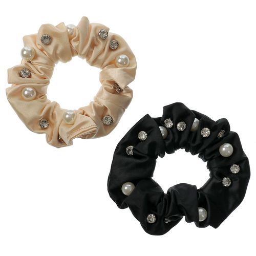 ジェノバ
パールビジュー付きシュシュ