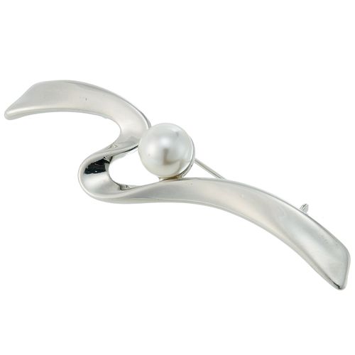 リリマム
波パールブローチ