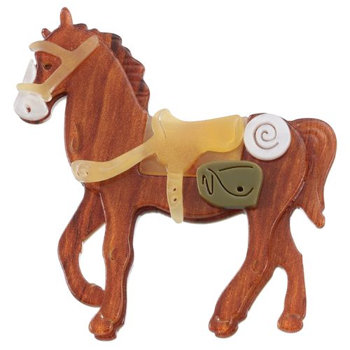 REN
ホースブローチ