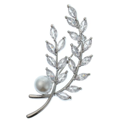 伸美
パールリーフブローチ