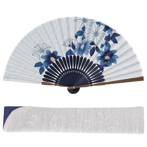 1061S



山二
扇子セット藍花 鉄線