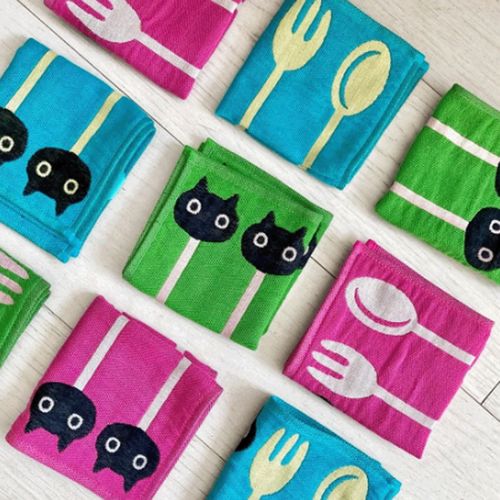 ら．むりーず
マタノアツコ 3重ガーゼミニハンカチ MEMEランチ