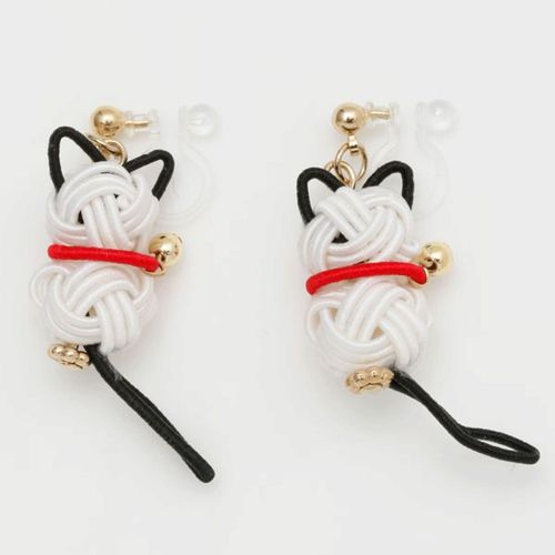 アミナコレクション
水引 和猫イヤリング